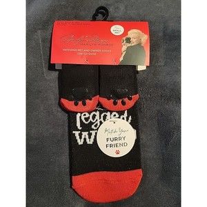Marilyn Monroe Matching Owner and Pet Socks Red Black Love is a Four Legged Word